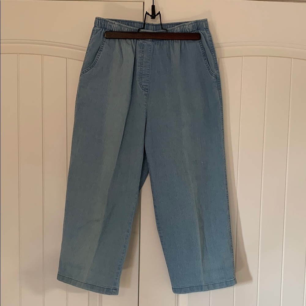 Alia Light Blue Denim Trousers